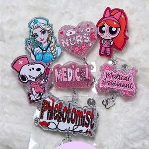 Cartoon character badge reels